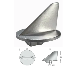 TRIM TAB ZINC ANODE — CM31640