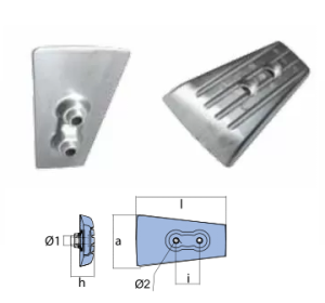 PLATE FOR STERN DRIVE VOLVO PENTA DPH/DPR — 00733 TSEAL
