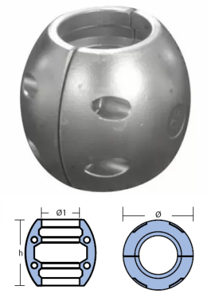 SHAFT ANODE ф65mm — 00519 TSEAL