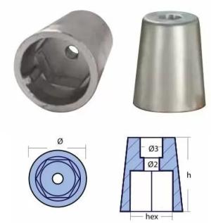 RADICE EXAGONAL PROP NUT SHAFT ф60mm — 00407E TSEAL