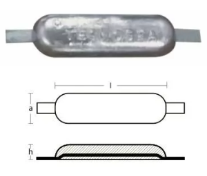 WELD ON ANODE 3kg — 00304 TSEAL