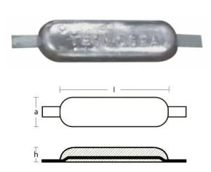 WELD ON ANODE 2.2kg — 00303 TSEAL