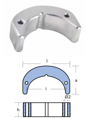 АЛУМИНИЕВ АНОД OMC-JOHNSON-EVINRUDE — 00909AL TSEAL