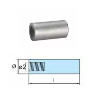 ROD FOR COOLER V.P. DIA 16 L.30 7/16UNC ALUMINUM — 00714-1AL TSEAL
