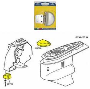 КОМПЛЕКТ АЛУМИНИЕВИ АНОДИ VOLVO PENTA — KIT VOLVO SX/AL TSEAL