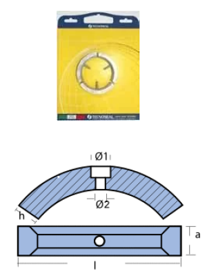 KIT ANODES VOLVO OF ALUMINUM FOR 3 BLADE — KIT VOLVO ELICA3PALE-AL TSEAL