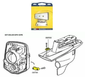 КОМПЛЕКТ АЛУМИНИЕВИ АНОДИ VOLVO PENTA — KIT VOLVO DPH-DPR-AL TSEAL