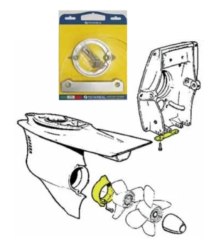 КОМПЛЕКТ АЛУМИНИЕВИ АНОДИ VOLVO PENTA — KIT VOLVO 280/AL TSEAL