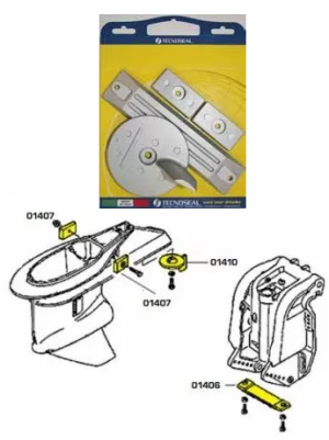 КОМПЛЕКТ ЦИНКОВИ АНОДИ HONDA — KIT HONDA BF TSEAL