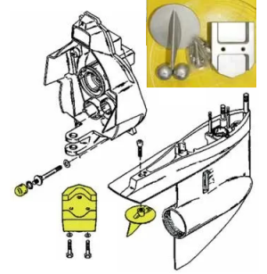 KIT ALUMINUM ANODES MERCURY ALPHA ONE GEN 1 — KIT ALPHA ONE GEN1AL TSEAL