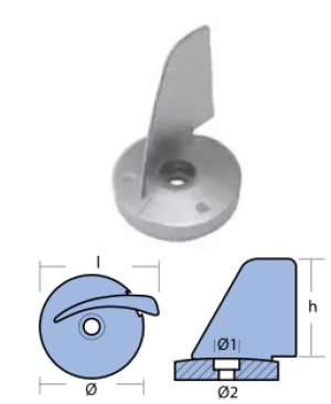 SKEG FOR ENGINE SELVA 25-40 HP — 01906 TSEAL