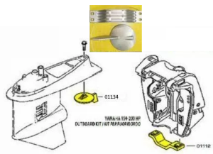 КОМПЛЕКТ АЛУМИНИЕВИ АНОДИ YAMAHA — KIT YAMAHA 150-200CR-AL TSEAL