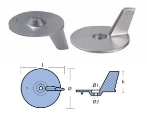 SKEG FOR ENGINE HONDA F.B. OF ALUMINUM — 01403AL TSEAL