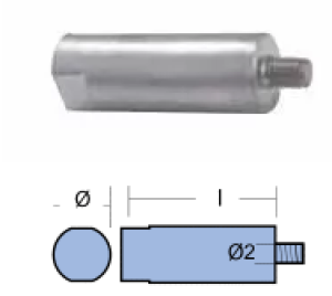 ROD FOR COOLER YANMAR S.DRIVE L.55 M8 — 01306 TSEAL