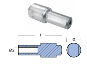 ROD FOR COOLER FOR ENGINE 9,9HP — 01151 TSEAL