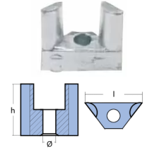 ANODES FOR ENGINE 25/90HP — 01147 TSEAL