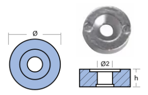 WASHER MARINER DIA 24 ALUMINUM — 01128AL TSEAL