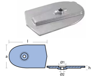 PLATE  FOR YAMAHA 6C-6D-8C — 01118 TSEAL