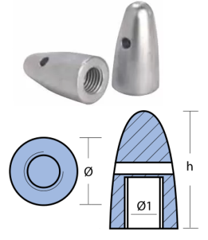 ЦИНКОВ АНОД ОС VOLVO PENTA — 00721 TSEAL