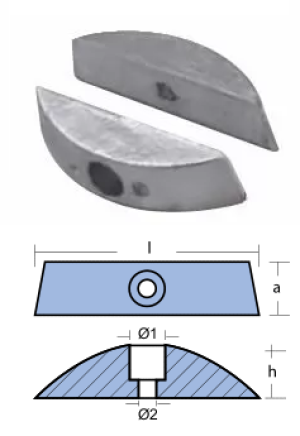 ЦИНКОВ АНОД VOLVO PENTA — 00710 TSEAL