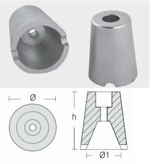 ZINC ANODE — PRP-800400SOLE/3 RAK