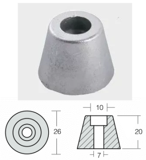 ZINC ANODE — BTR-801050 RAK