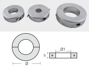 ЦИНКОВ АНОД ЗА ВАЛ - 22 mm (7/8“) — SHF-800551 RAK