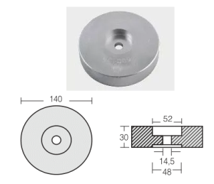 ZINC ANODE — STN-800140 RAK