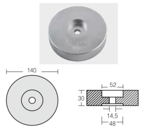ZINC ANODE — STN-800131 RAK