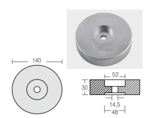 ZINC ANODE — STN-800130 RAK