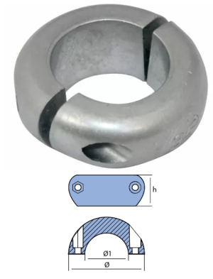 SHAFT COLLARS OF ZINC DIA 25 — 00552 TSEAL