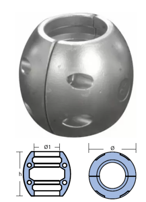SHAFT ANODE 80 mm — 00522 TSEAL