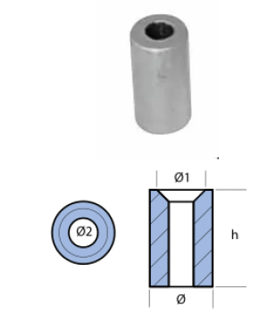 ЦИНКОВ АНОД YAMAHA — 01163 TSEAL