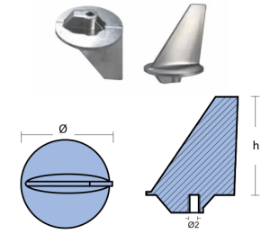 SKEG FOR ENGINE MARINER 80-140 HP 7/16“UNC — 01102 TSEAL