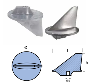 SKEG FOR ENGINE MARINER 40-60 HP YAMAHA 7/16 UNC ALUMINUM — 01101-1AL TSEAL