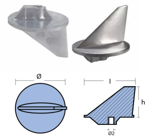SKEG FOR ENGINE MARINER 40-60HP YAMAHA 10x1,25 — 01101 TSEAL
