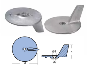 SKEG FOR ENGINE MARINER - YAMAHA OF ALUMINUM — 01100AL TSEAL