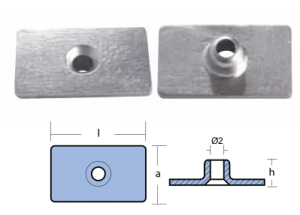 ЦИНКОВ АНОД ПЛОЧКА MERCURY — 00809 TSEAL