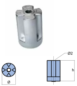 ЦИНКОВ АНОД IPS VOLVO PENTA — 00738 TSEAL