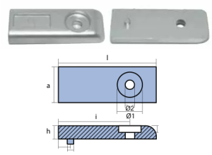 ЦИНКОВ АНОД MERCURY-VERADO — 00833 TSEAL