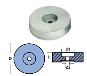 RUDDERS STERN DIA 140 H 35 — 00131AL TSEAL