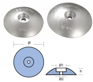 RUDDERS DIA 190 ALUMINUM — 00106AL TSEAL