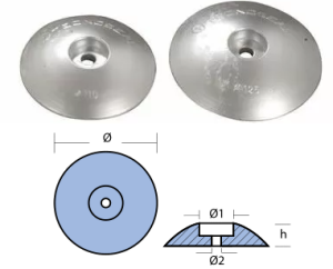 RUDDERS DIA 140 HEAVY TYPE ALUMINUM — 00105PAL TSEAL
