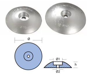 RUDDERS DIA 125 HEAVY TYPE ALUMINUM — 00104PAL TSEAL