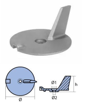 ANODE YAMAHA ZINC — REC67C-45371-00