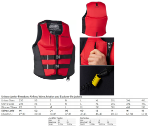 SEA-DOO WAVE PFD (EU) M RED — 2870380630 BRP