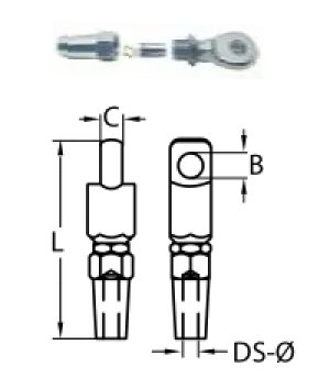 QUICK ATTACH EYE A4 5MM — 8403405 MTECH