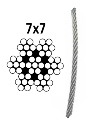 WIRE ROPE SEMI-SOFT 7X7 — 8379403100 MTECH