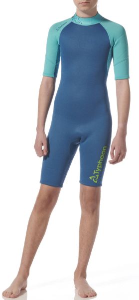 Essential 3/2mm Shorty - Youth AZURE/OCEAN Y-L — P203228 TYPHOON